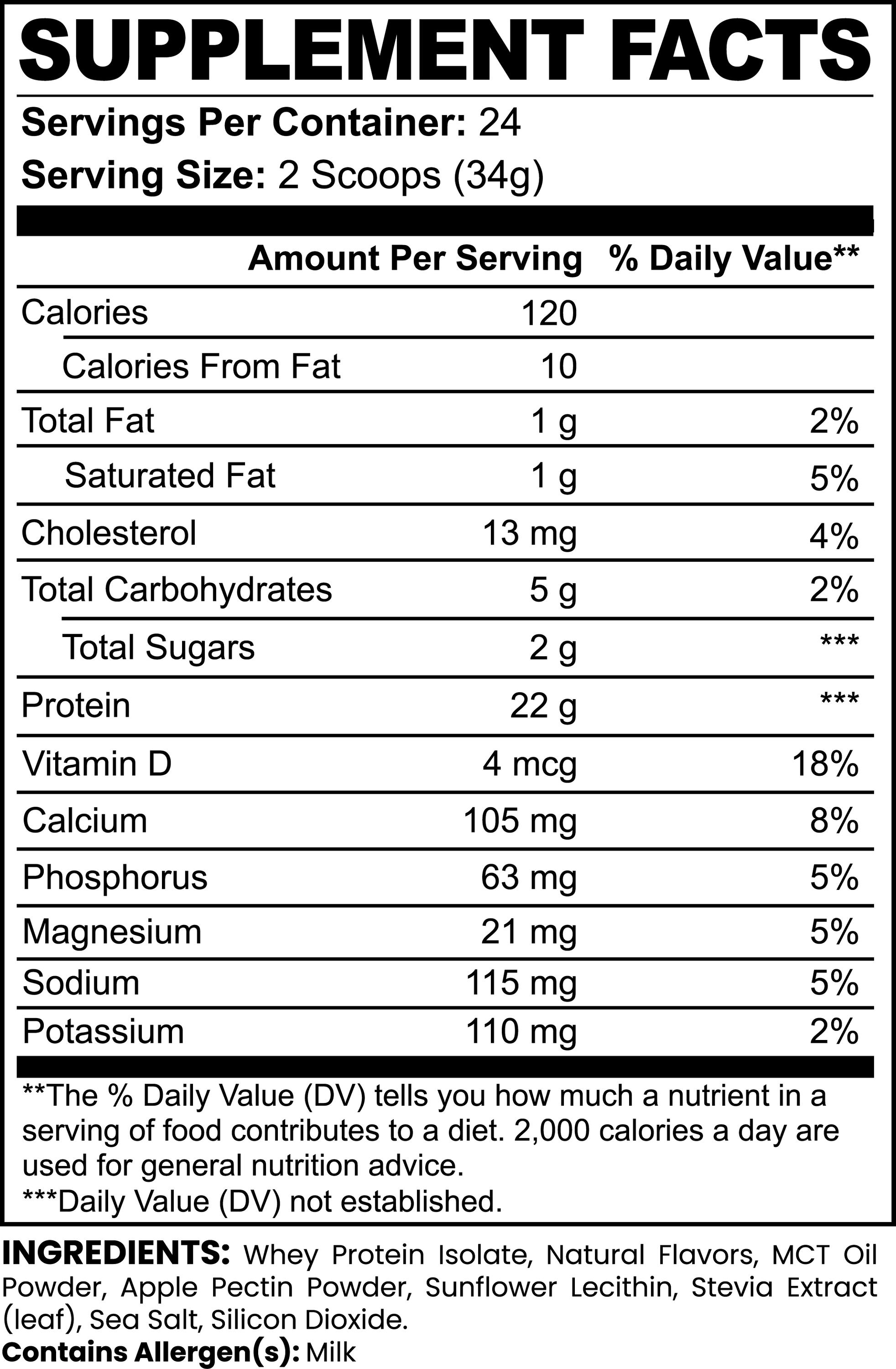 Advanced 100% Whey Protein Isolate (Vanilla) THRIXINE