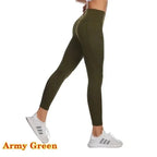 High Waist Elastic Workout Leggings Tummy Control THRIXINE