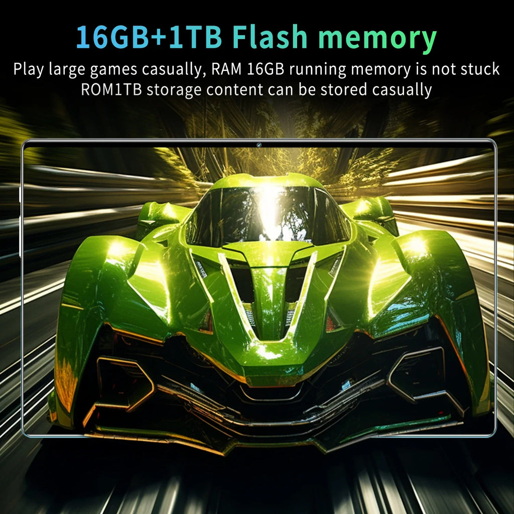 2025 New 5G Global Version Tablet 16GB RAM 1TB ROM 10.36 Inch tablet Android 13.0 Pad 10 CoreTablet PC Dual Wifi Dual SIM Card Lootquake LLC