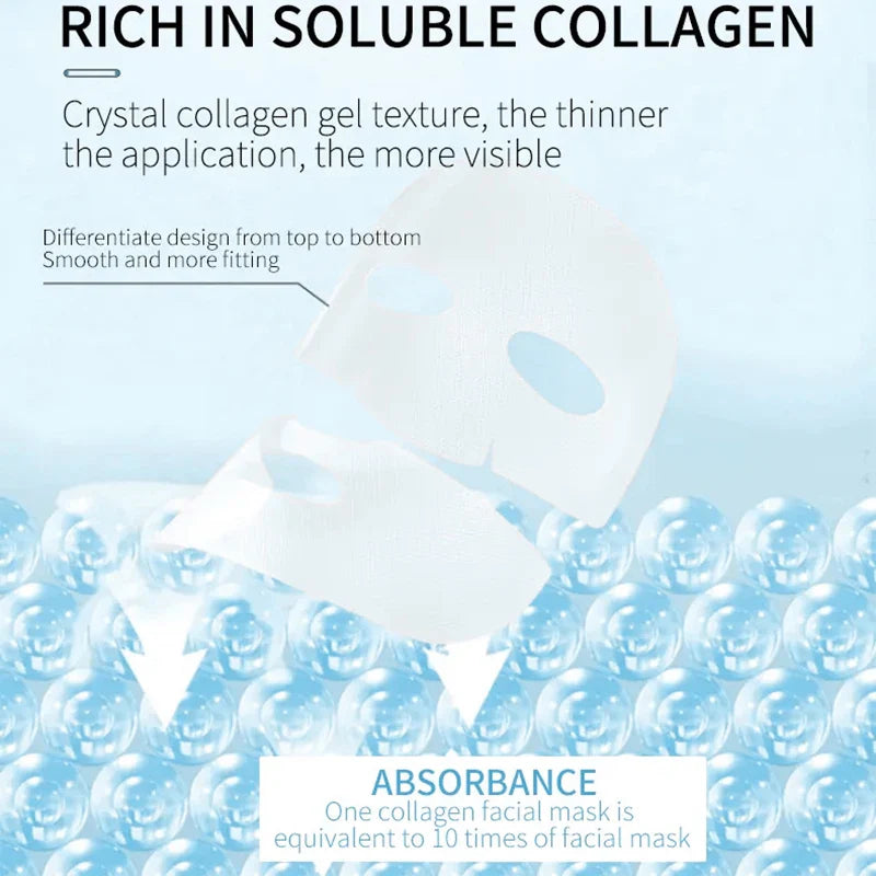 4 pieces of collagen sleeping mask, hydrating, moisturizing and whitening, translucent, thinning, smooth and tender skin Lootquake LLC