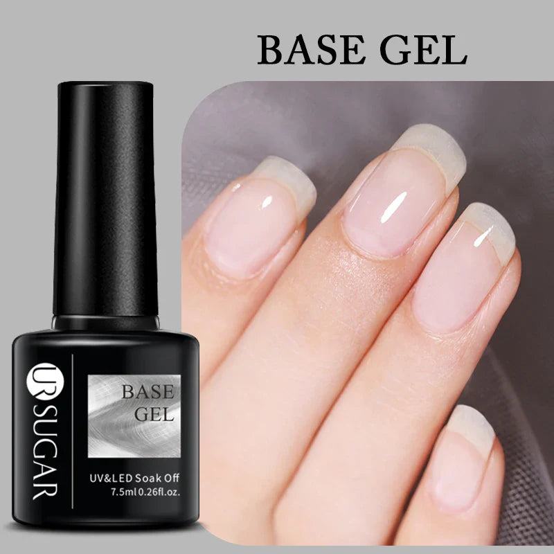 URSUGAR 7.5ml Solid Color Gel Polsih Classic Matte Glossy DIY Nail Art Trendy Reflective Glitter Nail Gel UV LED Soak Off Lootquake LLC