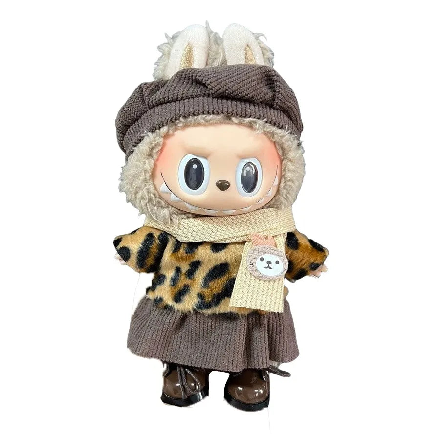 Labubu 17cm Fashion Doll Cute Plush Doll Clothes Set for Boys with Clothing And Accessories Suitable for Fashion Plush Dolls Lootquake LLC