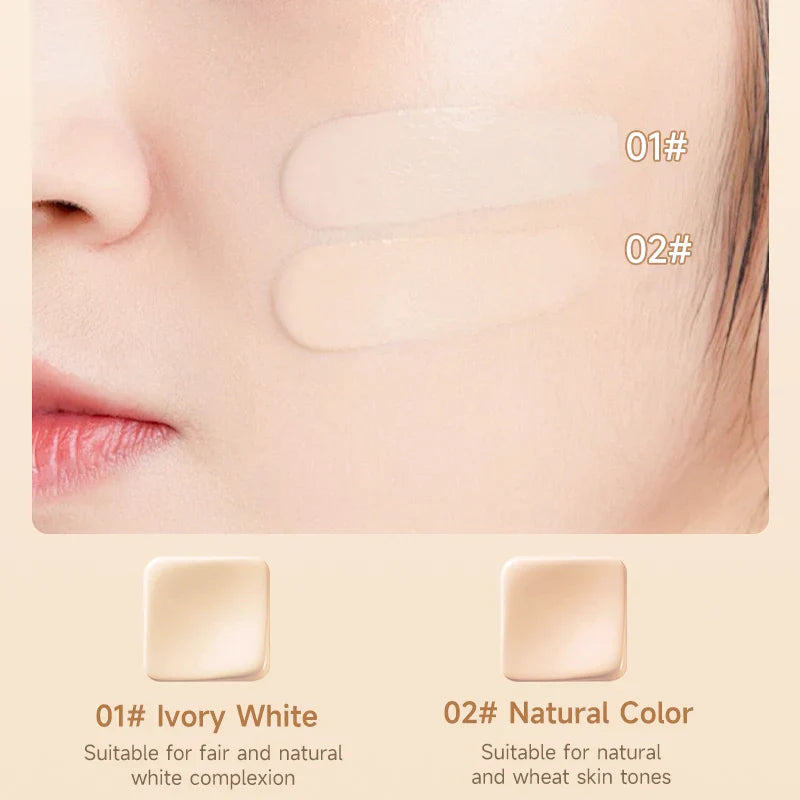 Hyaluronate Liquid Foundation,Long-Lasting Concealer Bb Cream,Vitamin E Nourishing,Water-Resistan,Buildabl,Improves Uneven Skin Lootquake LLC