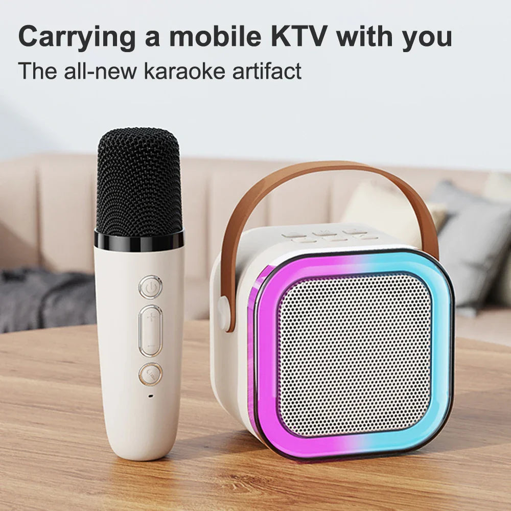 Professional Singing Bluetooth $peaker ColumnSpeaker High-end Ktv Karaoke Microphone Bluetooth Audio Wireless Mic Lootquake LLC