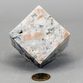 Agate Cube with Cut Corner - Natural Crystal Stone 464g One-of-a-Kind Crystal Destiny