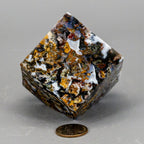 Agate Cube w/t cut Corner Crystal Destiny