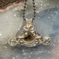 Agate "Eye" Wire Wrap Crystal Pendant - SJB-DIAMOND ELITES