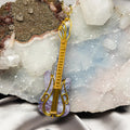 Agate "Guitar" Wire Wrap Crystal Pendant #6 - SJB-DIAMOND ELITES