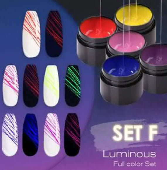 Luminous Nail Art Spider Nail Gel UV Nail Polish Pi-Mart