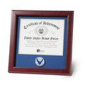 Air Force Medallion Certificate Frame 8 by 10, Military Certificate Frame The Military Gift Store