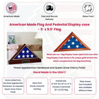 Flags Connections American Made Flag And Pedestal Display case. The Military Gift Store