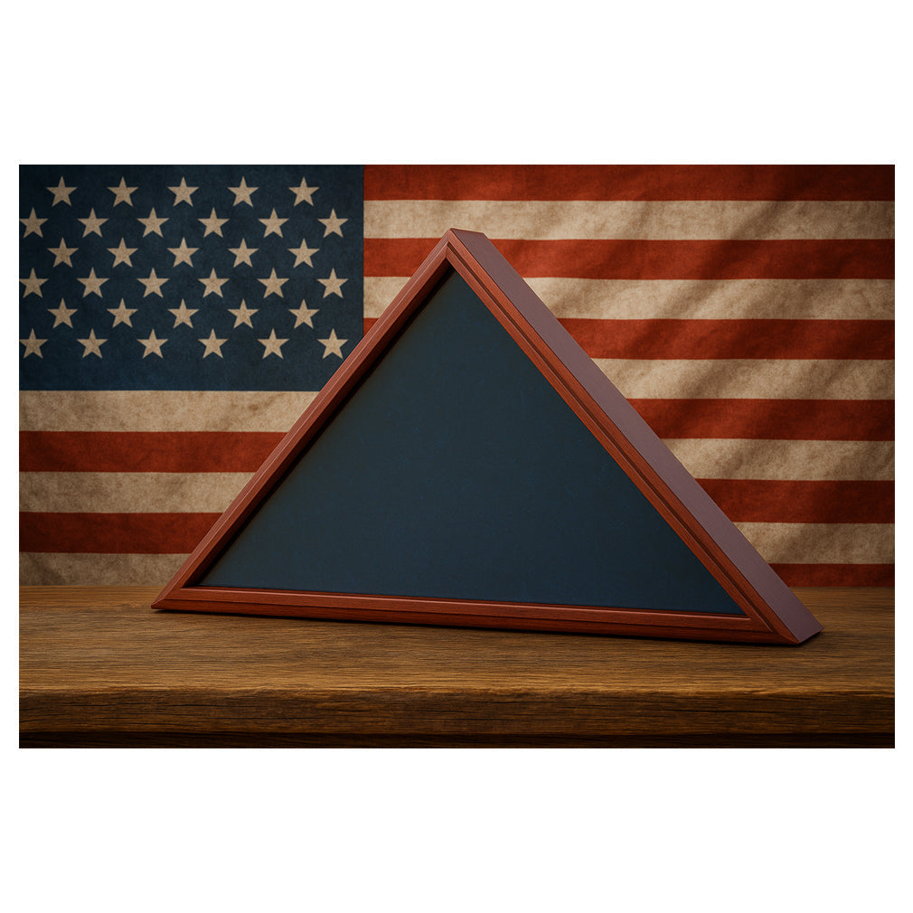 Flag Connections Large Flag Box With Personalized Glass The Military Gift Store