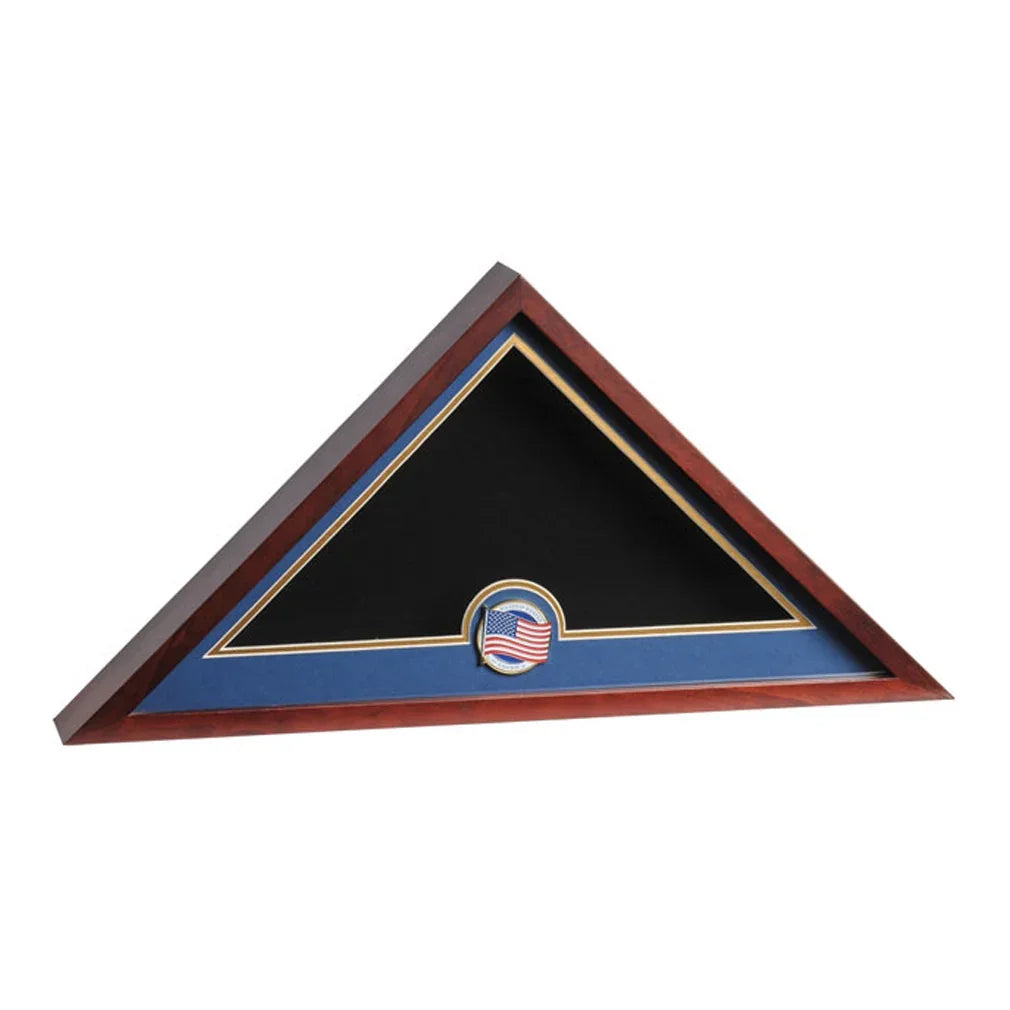 Medallion Flag Display Case, Memorial Flag Display case. The Military Gift Store