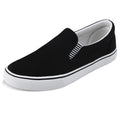 Mens Classic Canvas Shoes Slip on Sneakers Loafers Shoes Casual Fashion Shoes Black Pi-Mart