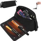 Hair Tools Travel Bag Hot Tools Organizer for Women Hair Styling Accessories Organizer Case Curling Iron Straightener Flat Iron Hair Essentials Dryer Storage Pouch for New Year Day Gift Black Lootquake LLC