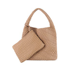 Commuter Hobo Bag Large Woven Purse 2 in 1 - SJB-DIAMOND ELITES
