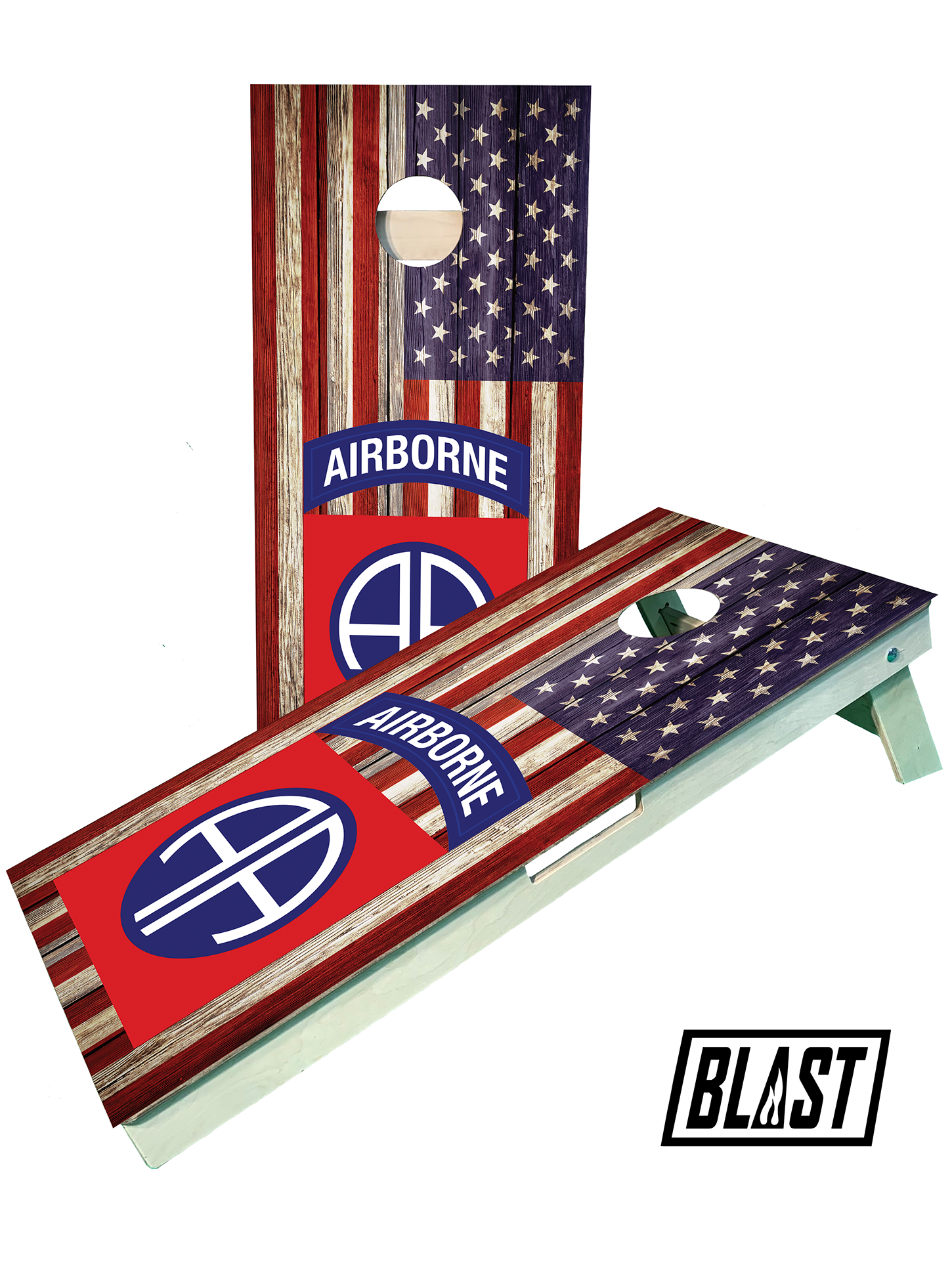 Army Airborn Military Cornhole Set - SJB-DIAMOND ELITES