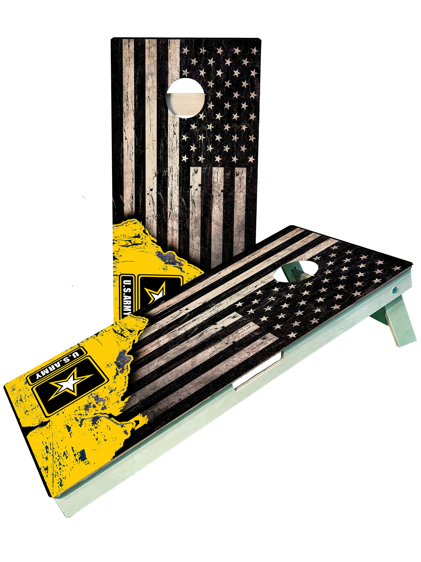 Army Burnt Flag Military Cornhole Set - SJB-DIAMOND ELITES