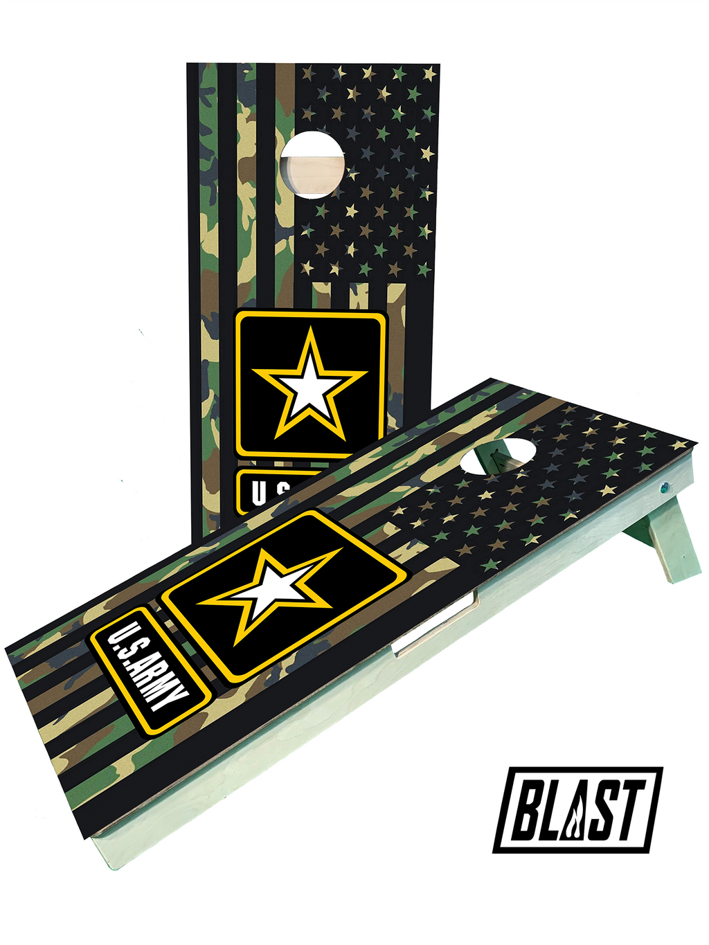Army Flag Military Cornhole Set - SJB-DIAMOND ELITES