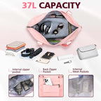 Coral Pink Waterproof Travel Duffle Pi-Mart