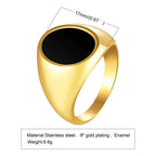 Black Oval Ring