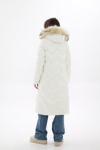 Genuine Fur Trim Down Fill Coat