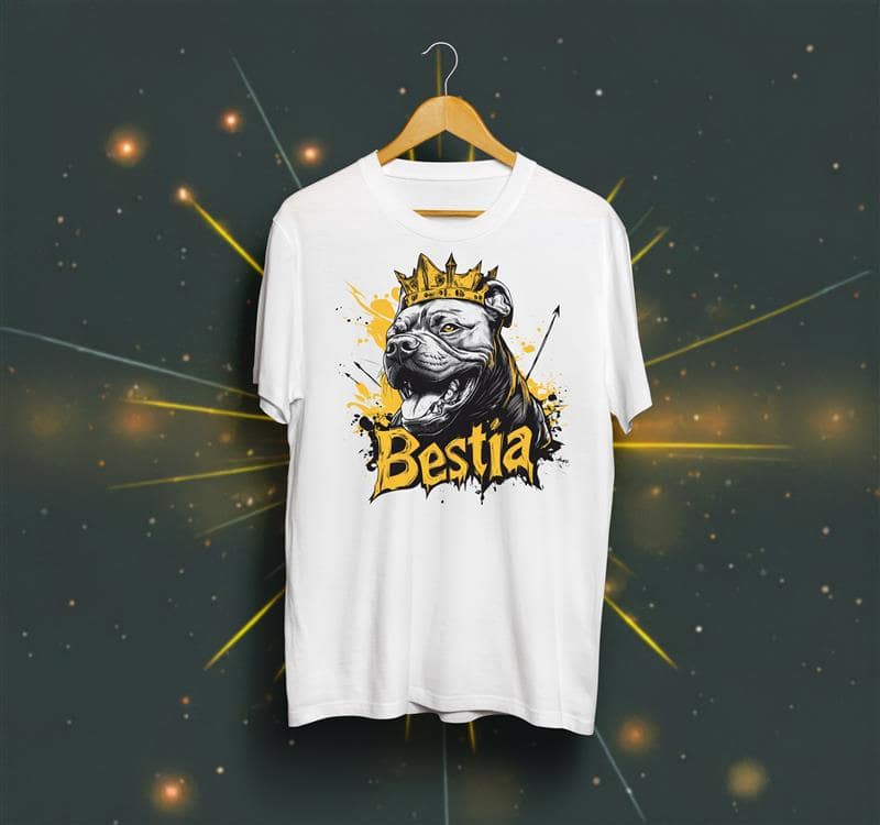 Bully T-shirt White Bestia Dog Gear