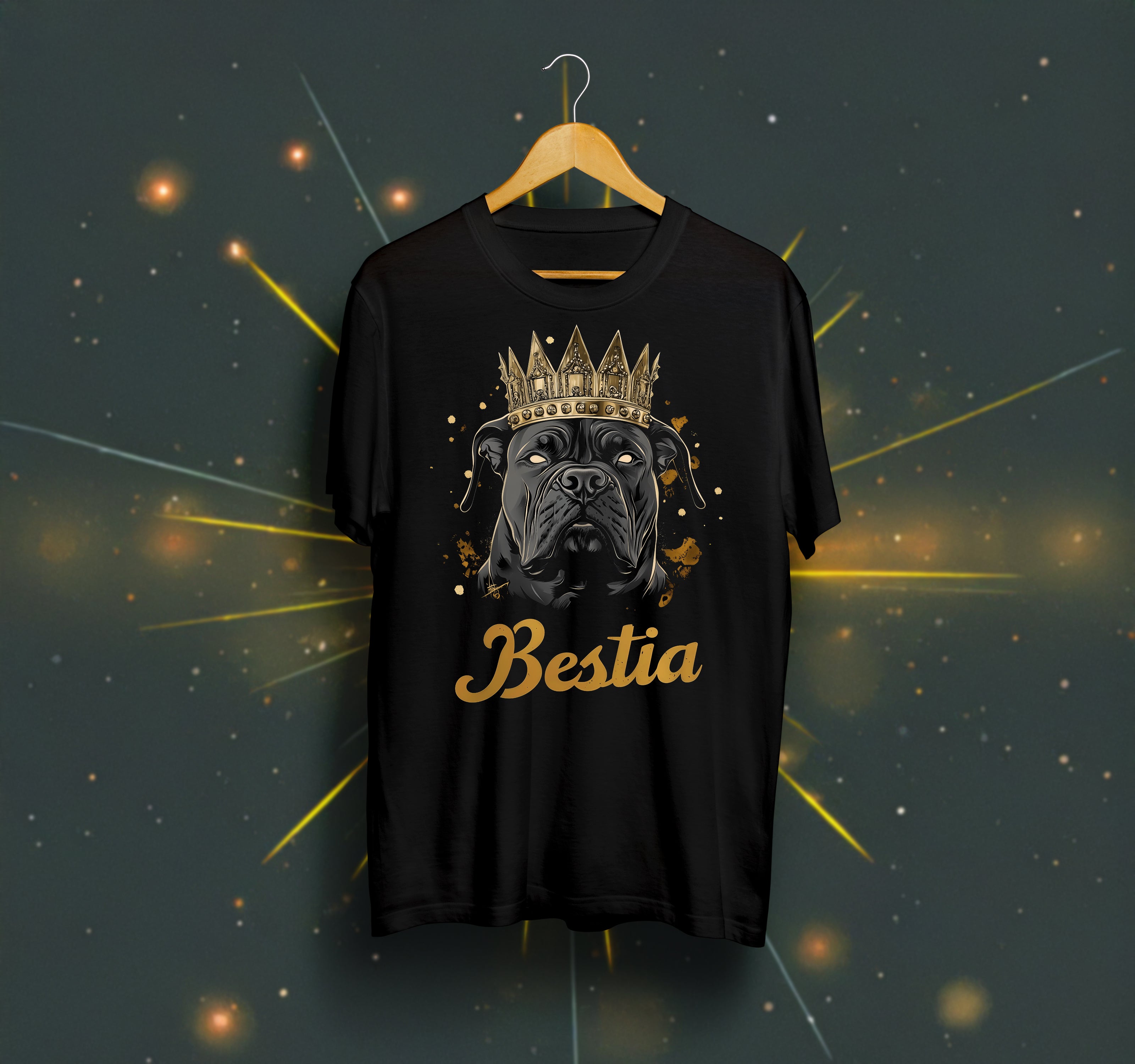 Cane Corso T-shirt Black V2 Bestia Dog Gear