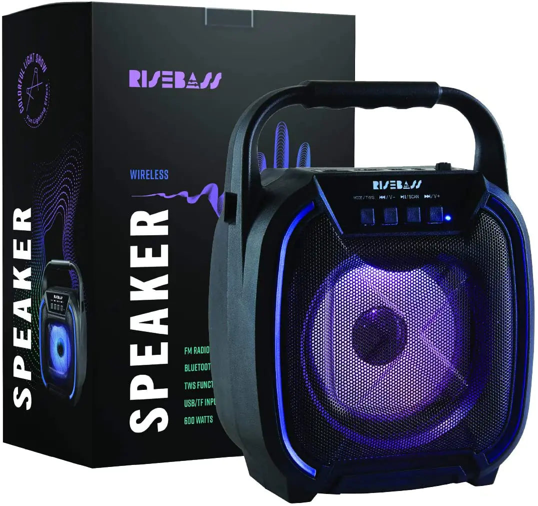 8" 600 watt Speaker - Portable Wireless Bluetooth Speaker with TWS Function Pi-Mart