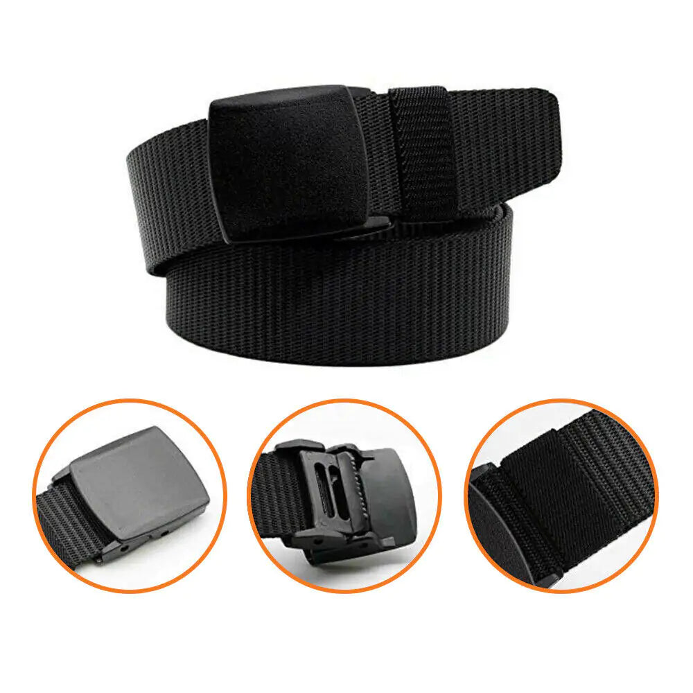 Men's Plastic Cam Buckle Nylon Belt Pi-Mart