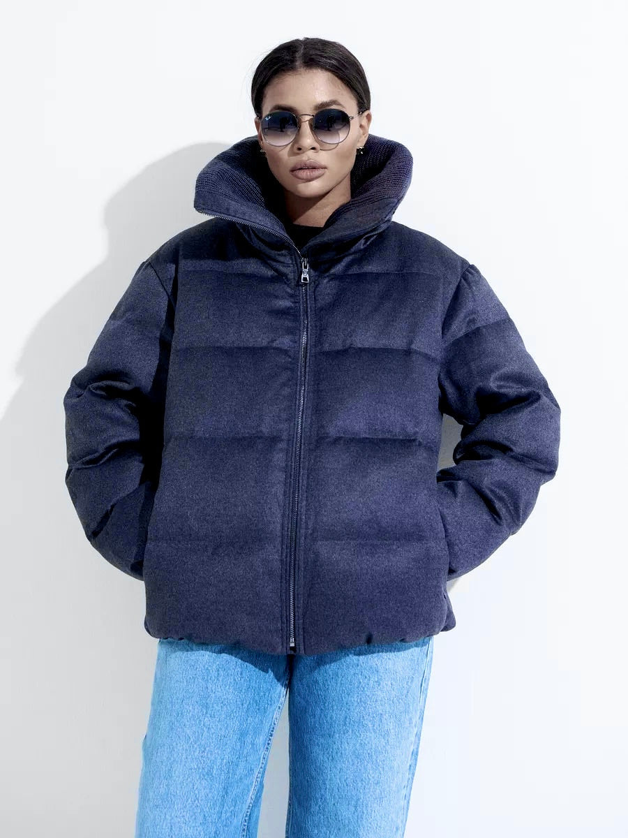 Australian Wool Silk Blend Down Fill Coat - SJB-DIAMOND ELITES