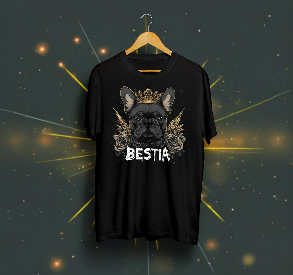 French Bulldog T-shirt Black Bestia Dog Gear