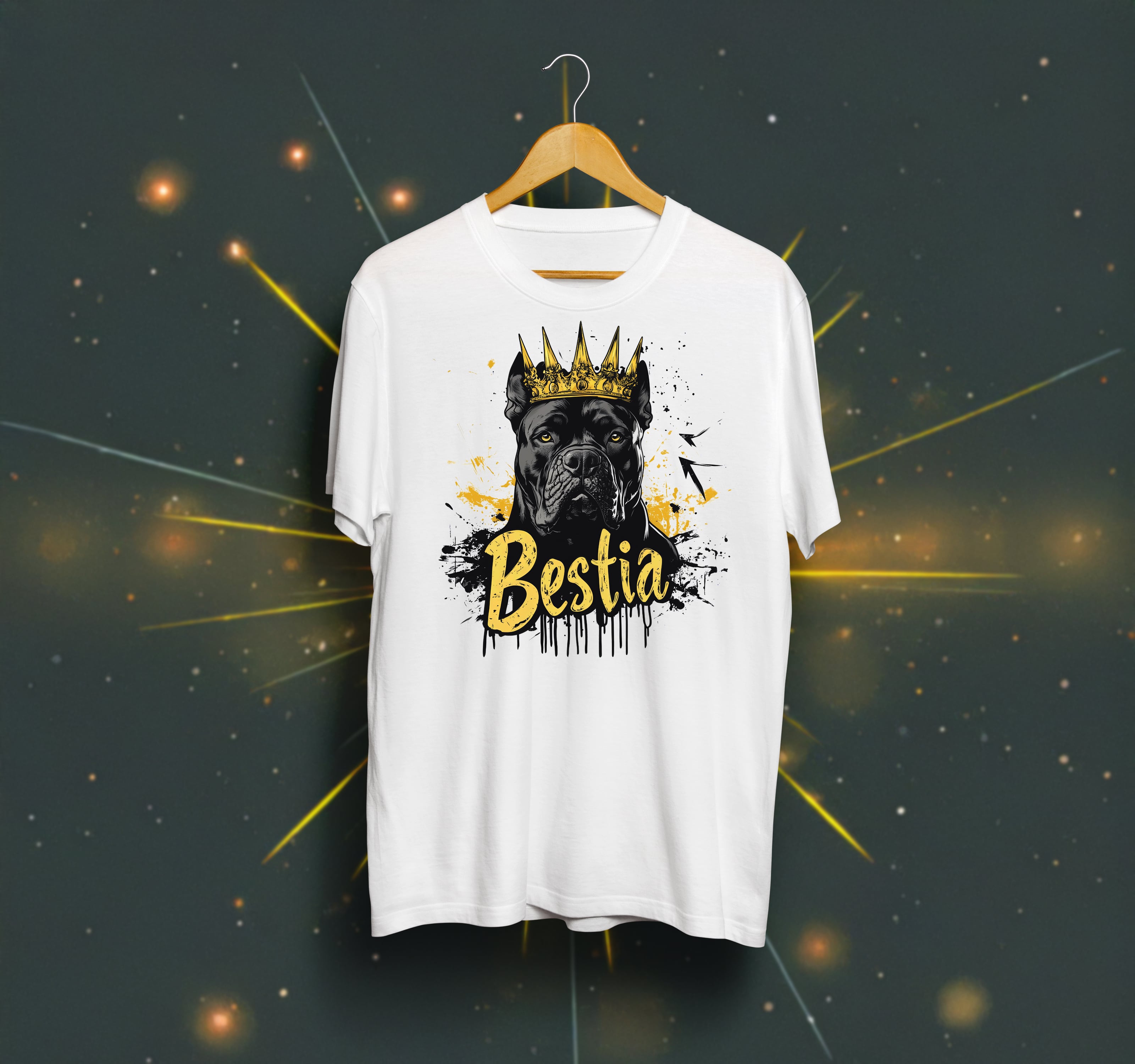 Cane Corso T-shirt White V3 Bestia Dog Gear