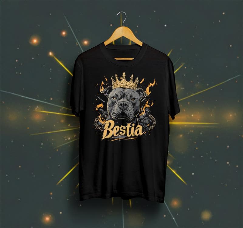 Bully T-shirt Black Bestia Dog Gear