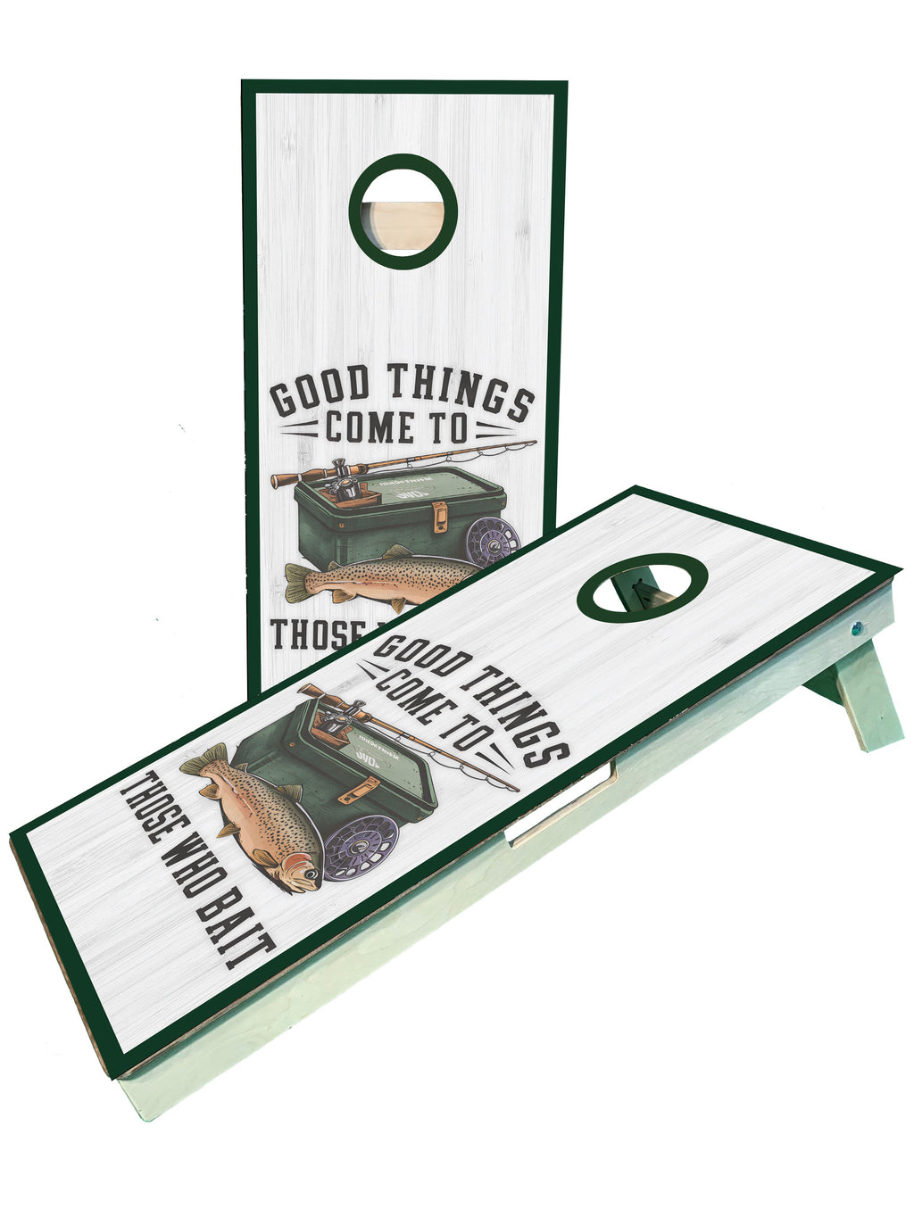 Trout Fishing Bait Cornhole Boards - SJB-DIAMOND ELITES