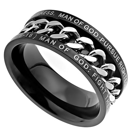 Black Chain Ring KingdomWear