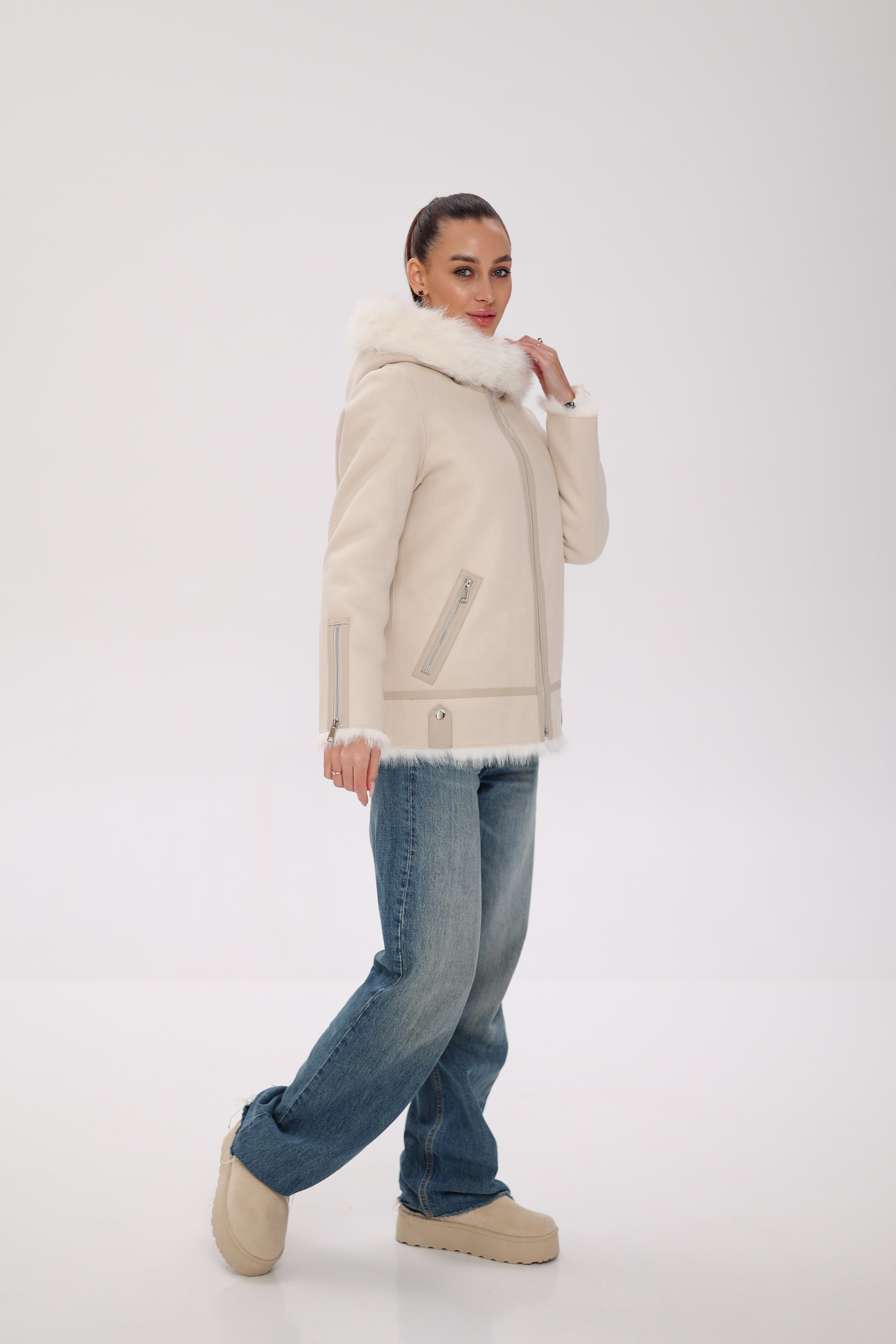 ⇆ Reversible Hooded Wool Blend Jacket - SJB-DIAMOND ELITES