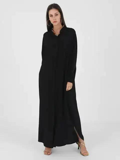 Fashion Single Breasted Muslim Dresses Lootquake LLC