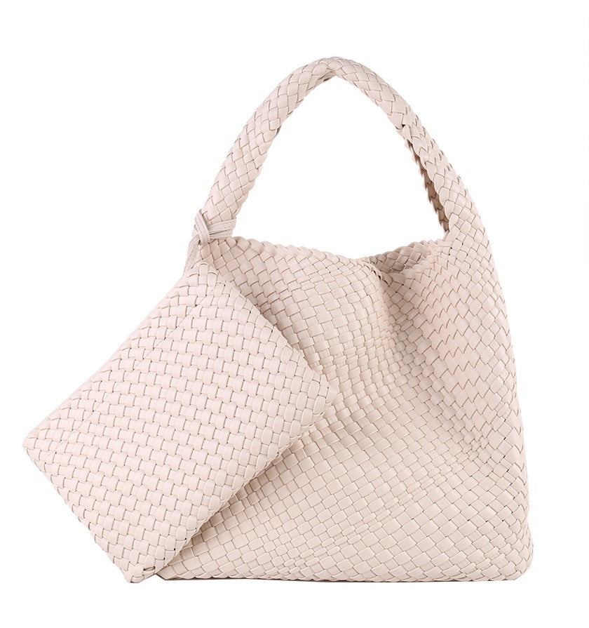 Commuter Hobo Bag Large Woven Purse 2 in 1 - SJB-DIAMOND ELITES