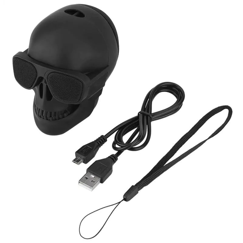 Skull Head Bluetooth Wireless Speaker Portable HD Stereo Subwoofer & Home Ornament Pi-Mart