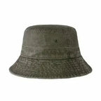 Canvas Bucket Hat - Washed Cotton Moldable Brim - UPF Sun Protection