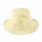 Frayed Bucket Hat - Wide Brim Cotton - UPF 50+ Sun Protection - One Size