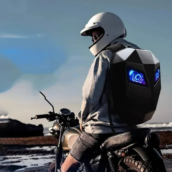 Men's Waterproof LED Motorcycle Backpack Pi-Mart