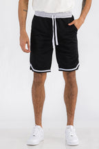 Mens Striped Basketball Active Jordan Shorts - SJB-DIAMOND ELITES