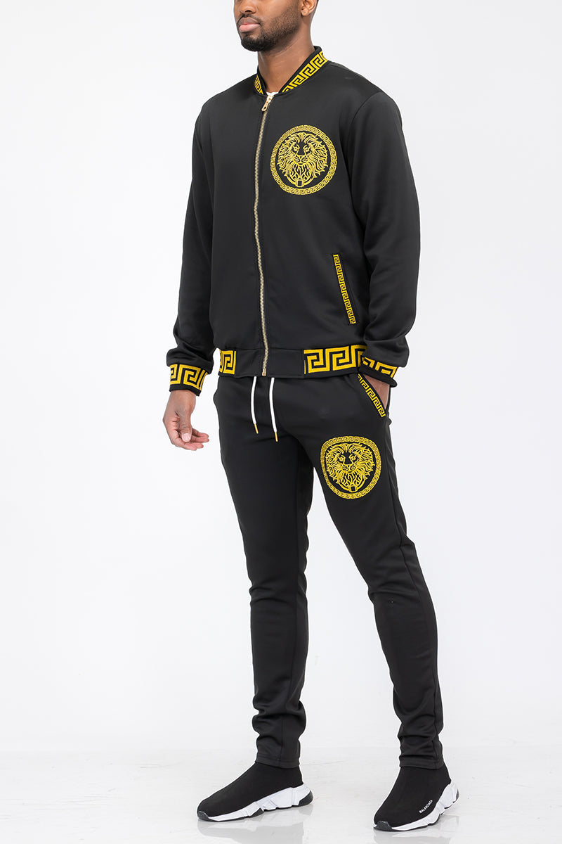 Men's Lion Head Track Set - SJB-DIAMOND ELITES