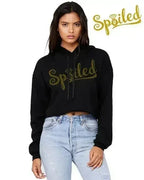 Spoiled Crop Top Hoodie - SJB-DIAMOND ELITES