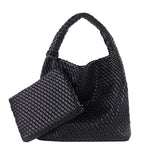 Commuter Hobo Bag Large Woven Purse 2 in 1 - SJB-DIAMOND ELITES