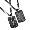 Black Chain Cross Necklace KingdomWear
