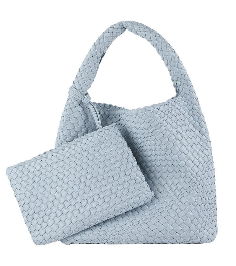 Commuter Hobo Bag Large Woven Purse 2 in 1 - SJB-DIAMOND ELITES