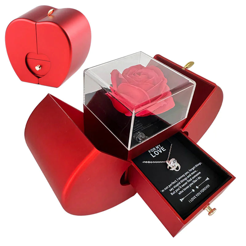 Fashion Jewelry Box Red Apple Pi-Mart